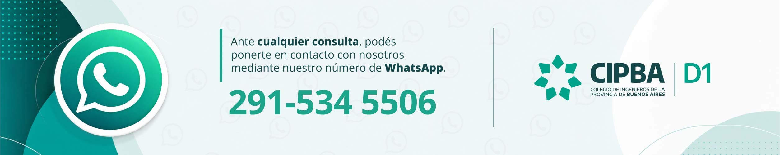 Contacto por WhatsApp - CIPBA Distrito I